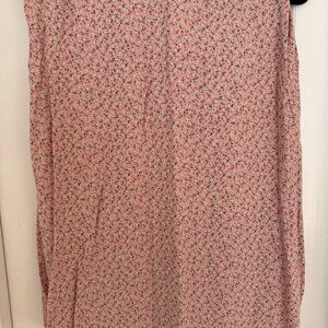 Brandy Melville Pink Floral Skirt